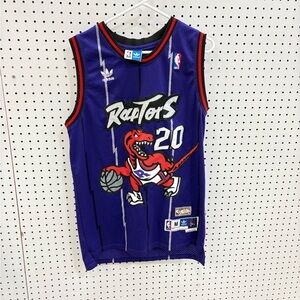 Damon Stoudamire Purple Toronto Raptors Throwback Jersey Size Medium adidas